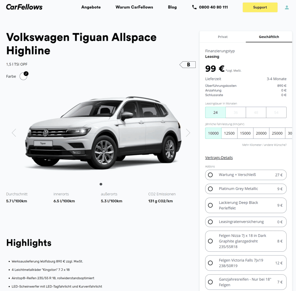 Vw Tiguan Allspace Preisliste 2019 Pdf Inf Inet