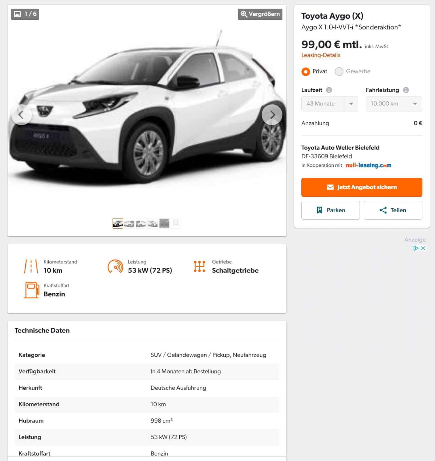 Toyota Aygo X: Top-Leasing-Deal für Mini-SUV - COMPUTER BILD
