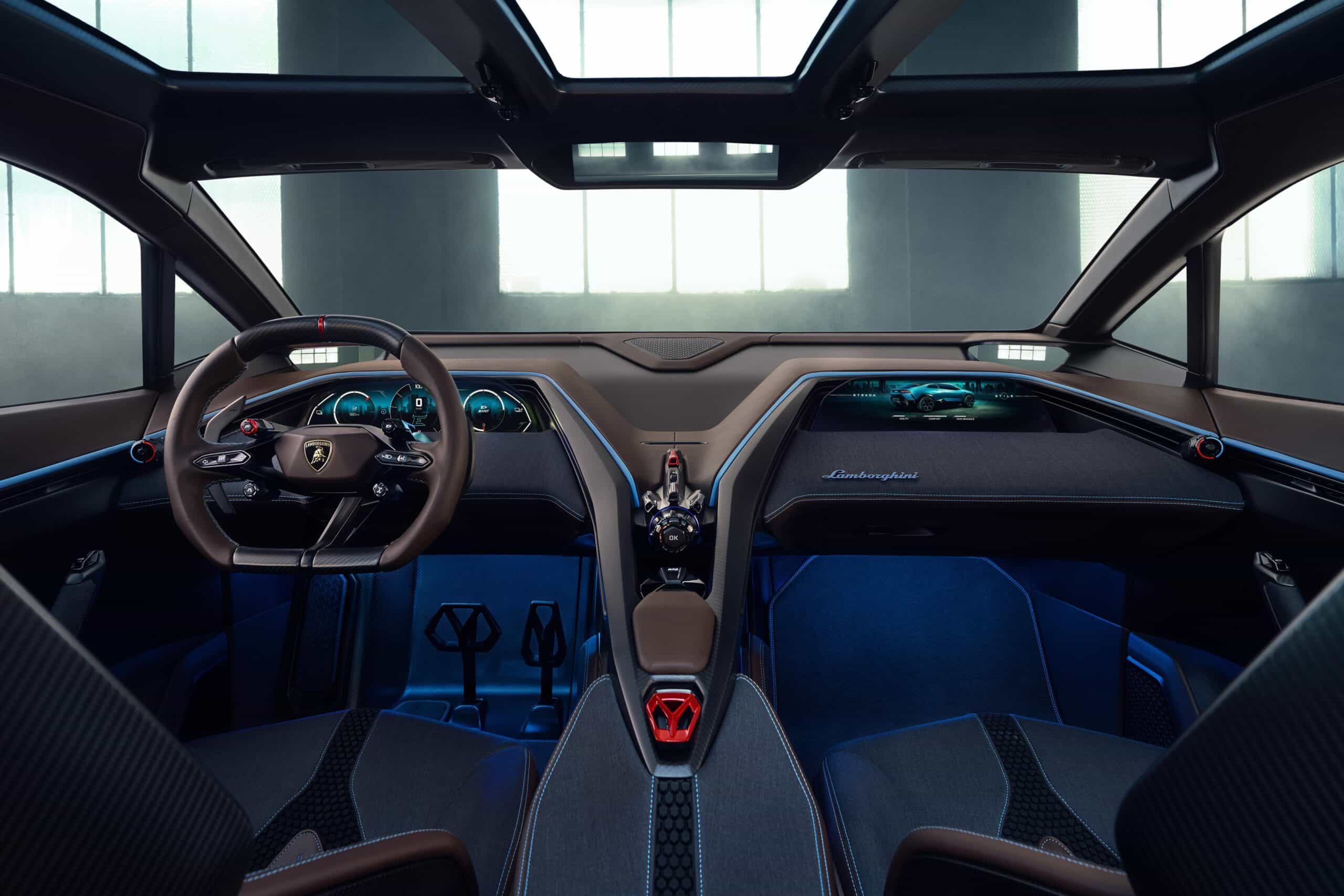 Interieur des Lamborghini Lanzador EV