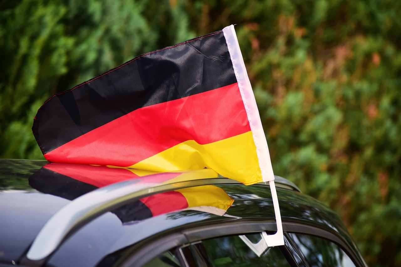 Deutschland Fahne Auto