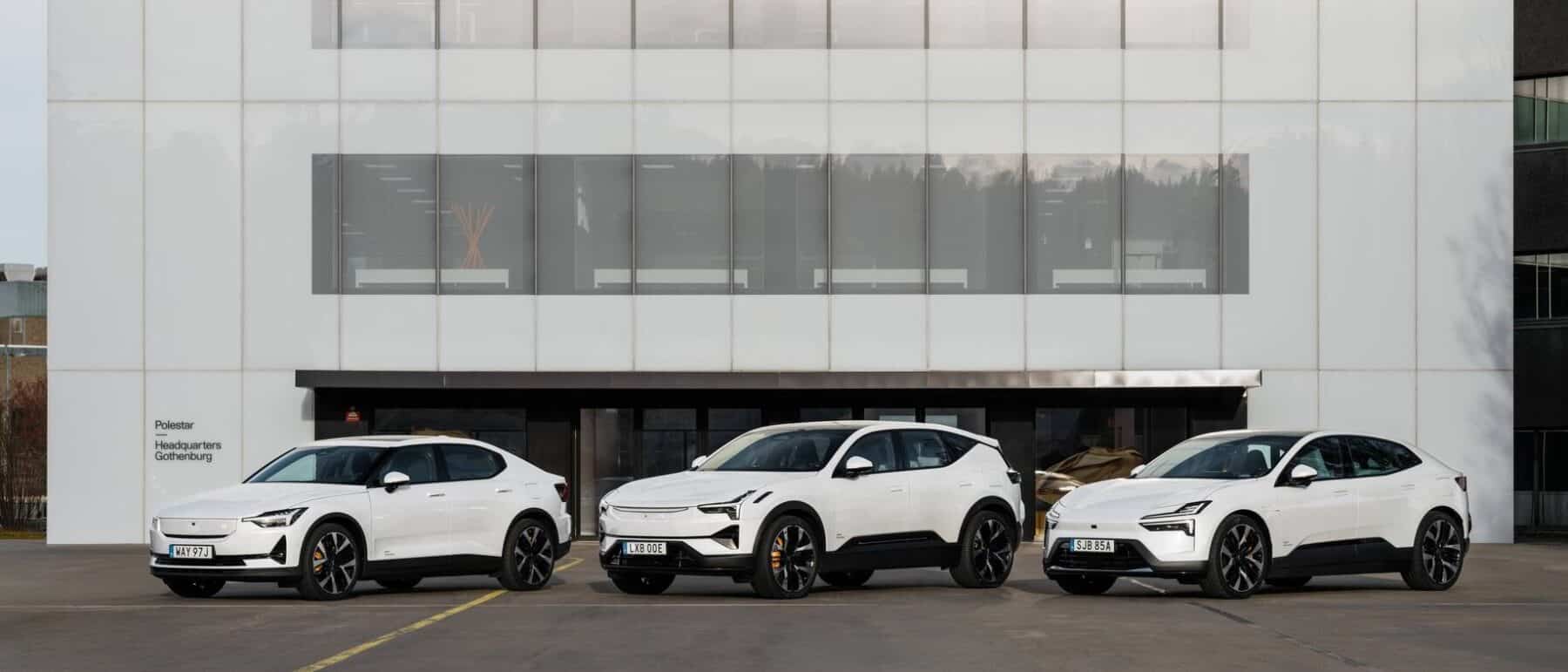 Polestar Line Up, Polestar2, Polestar 3, Polestar 4